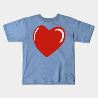 Red heart love Kids T-Shirt